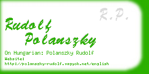rudolf polanszky business card